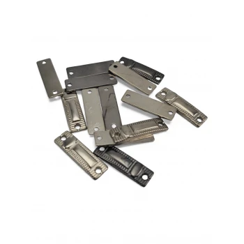 Serrated Frame Metal Connection Plate – 2 Hole Metal Plate 21.5 mm x 6.4 mm E 2292
