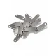 Curved Metal Label Mounting Plate with 2 Holes 28.6 mm x 8 mm E 677
