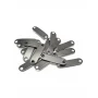 Curved Metal Label Mounting Plate with 2 Holes 28.6 mm x 8 mm E 677