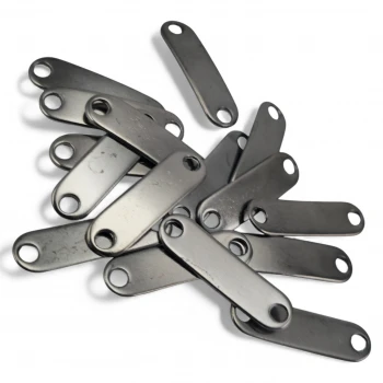 Curved Metal Label Mounting Plate with 2 Holes 28.6 mm x 8 mm E 677 Curved Metal Label Mounting Plate with 2 Holes 28.6 mm x 8 mm E 677
