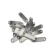 Curved Metal Label Mounting Plate with 2 Holes 28.6 mm x 8 mm E 677