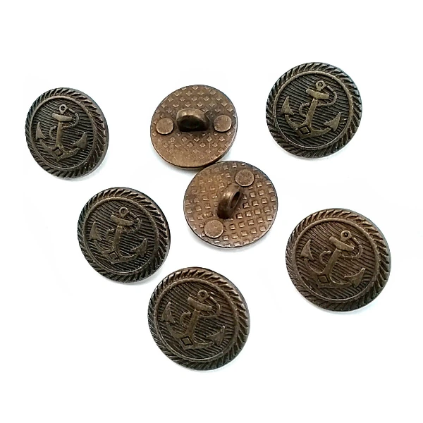 15 mm Shank Button front and detail view