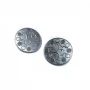 Patterned Shank Metal Button Metal 30 mm 48 L B 5