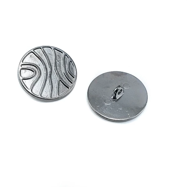 Enameled Line Pattern Shank Button For Clothes Metal 28 mm 44 L B 83 Enameled Line Pattern Shank Button For Clothes Metal 28 mm 44 L B 83