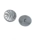 Enameled Line Pattern Shank Button For Clothes Metal 28 mm 44 L B 83 Enameled Line Pattern Shank Button For Clothes Metal 28 mm 44 L B 83