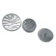 Enameled Line Pattern Shank Button For Clothes Metal 28 mm 44 L B 83
