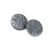 Enameled Line Pattern Shank Button For Clothes Metal 28 mm 44 L B 83