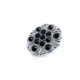 28 mm Rhinestone / Crystal Detail Shank Button front and detail view