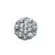 28 mm Rhinestone / Crystal Detail Shank Button front and detail view