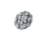 28 mm Rhinestone / Crystal Detail Shank Button front and detail view