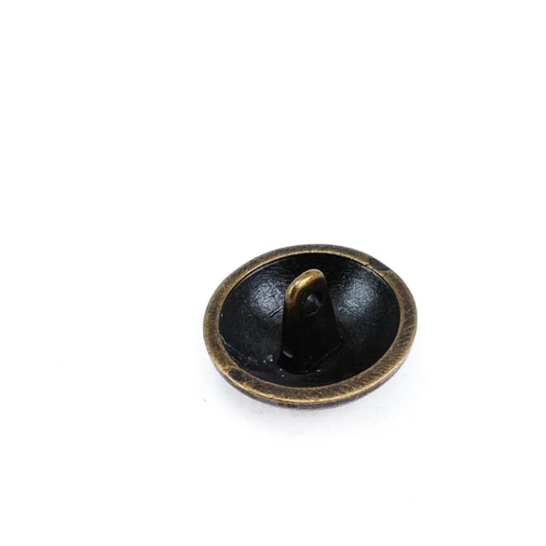 Dotted 20 mm Footed metal button - 33 lignes E 1022