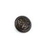 15 mm Red / Burgundy Shank Button front and detail view