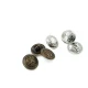 15 mm Red / Burgundy Shank Button front and detail view