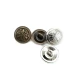15 mm Red / Burgundy Shank Button front and detail view