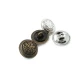 15 mm Red / Burgundy Shank Button front and detail view