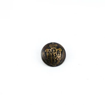 Medieval Patterned Metal Foot Button (E 1051 Large) 20 mm - 34 size E 1268