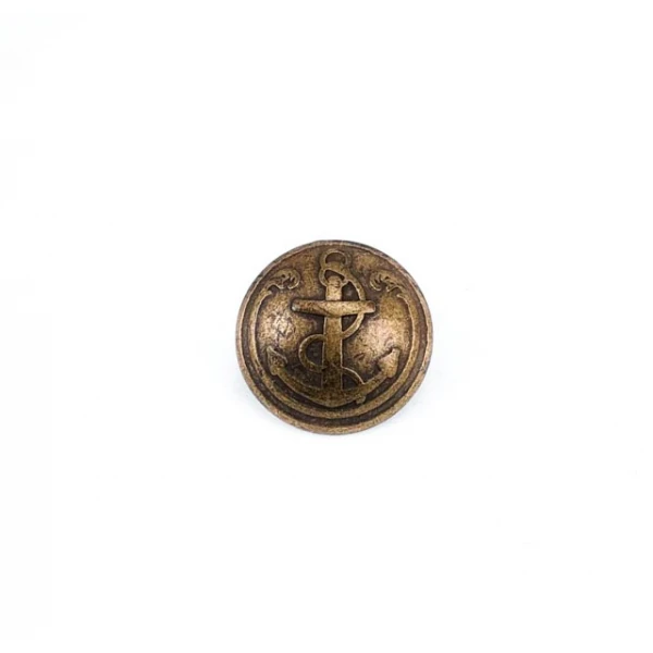 17 mm - 27 length Ship Anchor Design Metal Foot Button
