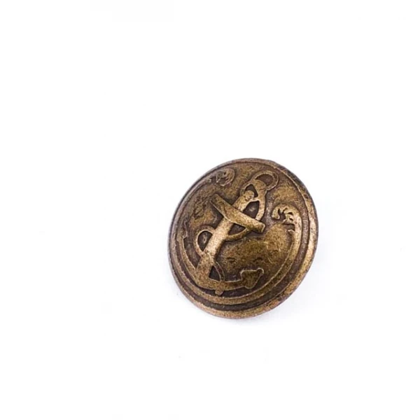 17 mm - 27 length Ship Anchor Design Metal Foot Button