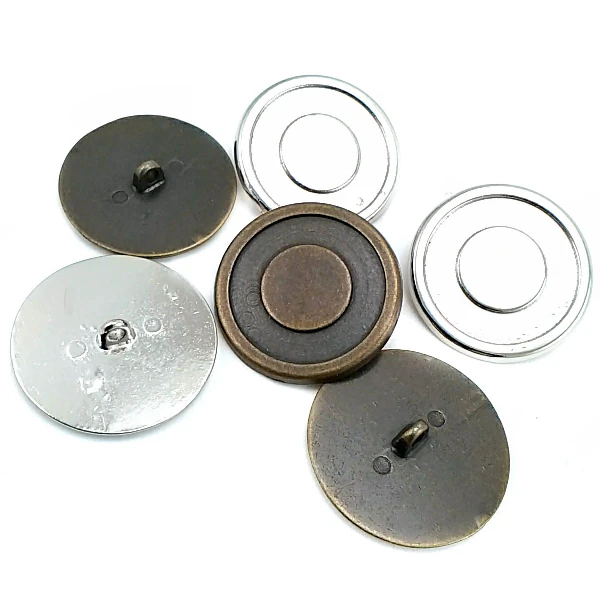 33 mm Mineli / Renkli Ayaklı Düğme ön ve detay görünümü