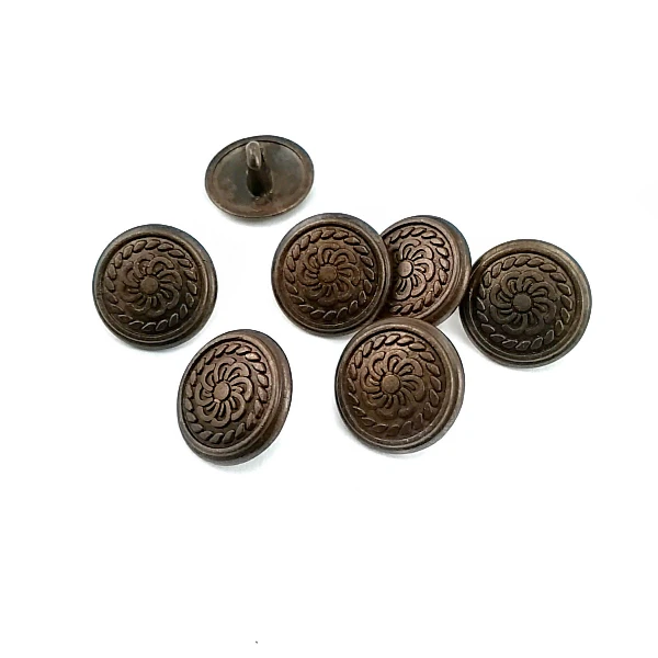15 mm Ayaklı Düğme ön ve detay görünümü