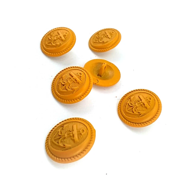 Enamel Anchor Design Footed Jacket Button 18 mm - 29 L E 1151 MN