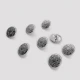 15 mm - 24 L Gold Plated Blazer Jacket Button Cufflinks Set of 8 Motif Patterned E 116 SET8