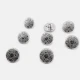 15 mm - 24 L Gold Plated Blazer Jacket Button Cufflinks Set of 8 Motif Patterned E 116 SET8