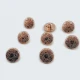 15 mm - 24 L Gold Plated Blazer Jacket Button Cufflinks Set of 8 Motif Patterned E 116 SET8