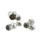 Metal Kol Düğmesi Ayaklı Düğme Motif Desenli 15 mm - 24 boy E 116