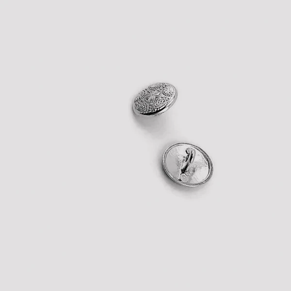 Metal Kol Düğmesi Ayaklı Düğme Motif Desenli 15 mm - 24 boy E 116
