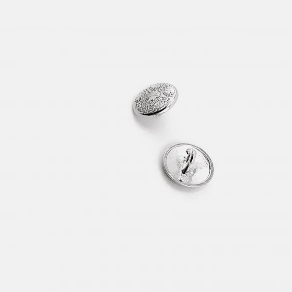 Metal Kol Düğmesi Ayaklı Düğme Motif Desenli 15 mm - 24 boy E 116