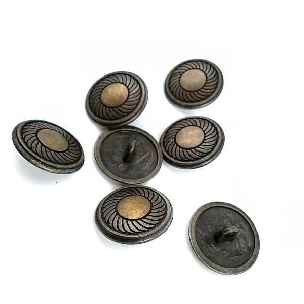 Blazer Ceket Kaban ve Hırka Metal Düğme Girdap Desenli 20 mm - 32 boy E 117