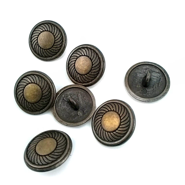 Blazer Ceket Kaban ve Hırka Metal Düğme Girdap Desenli 20 mm - 32 boy E 117