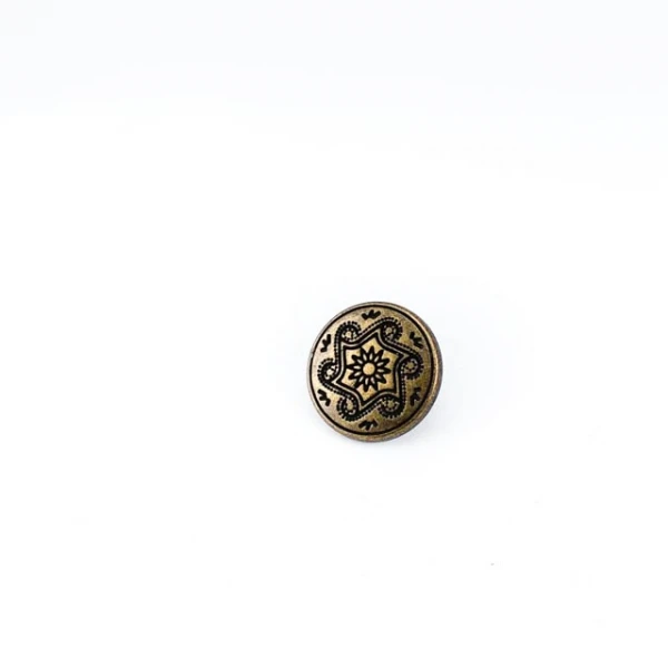 15 mm Shank Button front and detail view