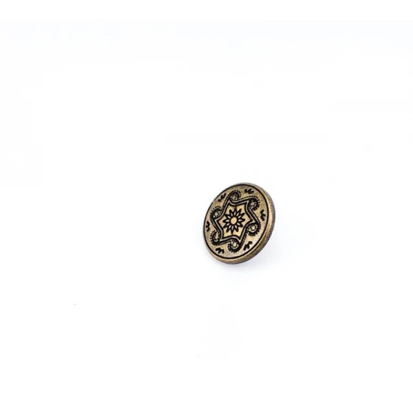 15 mm Shank Button front and detail view