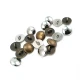 8 mm - 13 size Half Sphere Design Metal Foot Button
