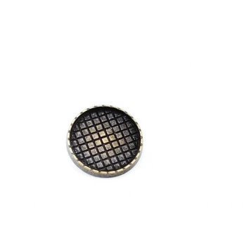 20 mm 33 Size Square Patterned Button with Foot Metal E 1236 20 mm 33 Size Square Patterned Button with Foot Metal E 1236