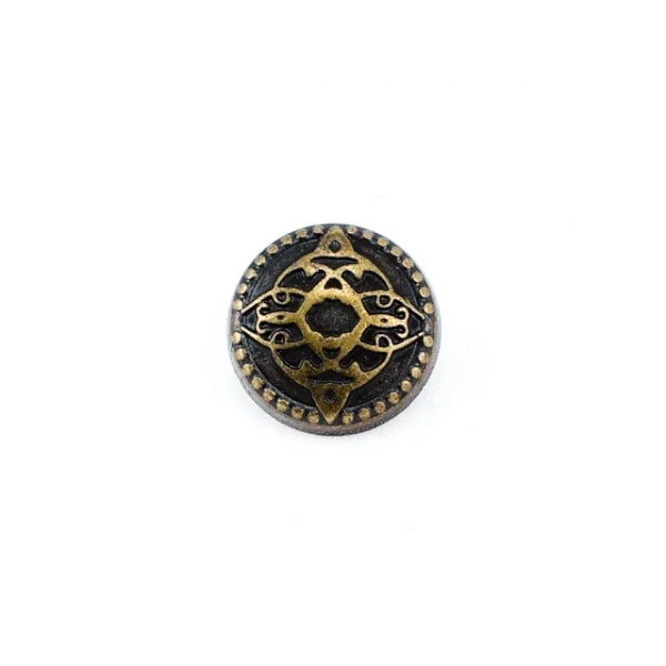 15 mm Ayaklı Düğme ön ve detay görünümü