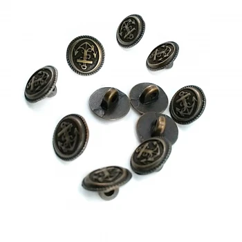 11 mm - 18 size Crowned Metal Footed Button E 1289 11 mm - 18 size Crowned Metal Footed Button E 1289