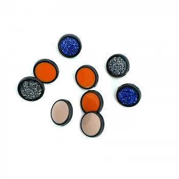 Bluz ve Gömlek Düğmesi Mineli Sade Metal Ayaklı Düğme  12 mm - 19 boy E 1304