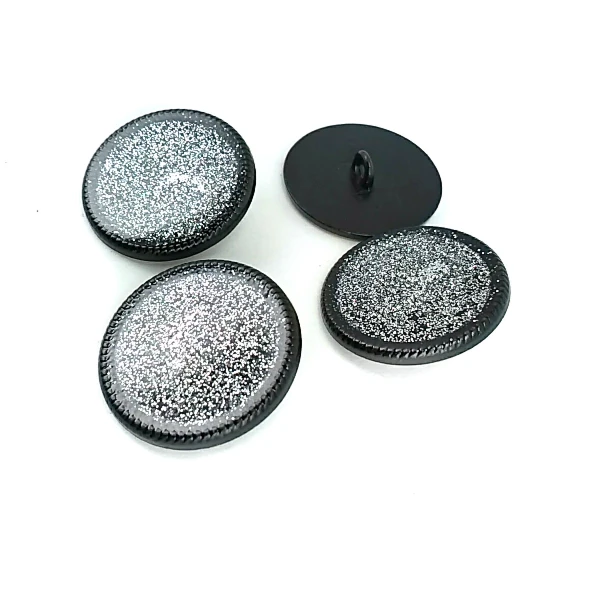 Enamel Coat and Coat Button Silvery Enamel 26 mm - 42 L  E 1313