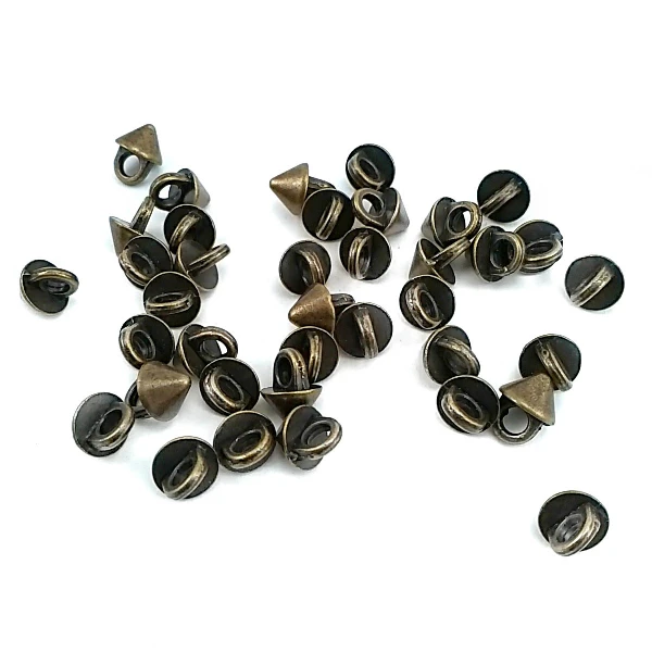 6.5 mm Shank Button front and detail view