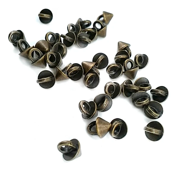 6.5 mm Shank Button front and detail view