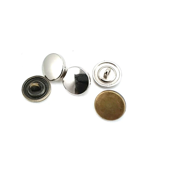 15 mm Enamel / Colored Shank Button front and detail view