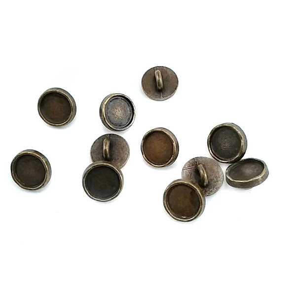 9.9 mm Enamel / Colored Shank Button front and detail view