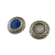 27 mm Enamel / Colored Shank Button front and detail view