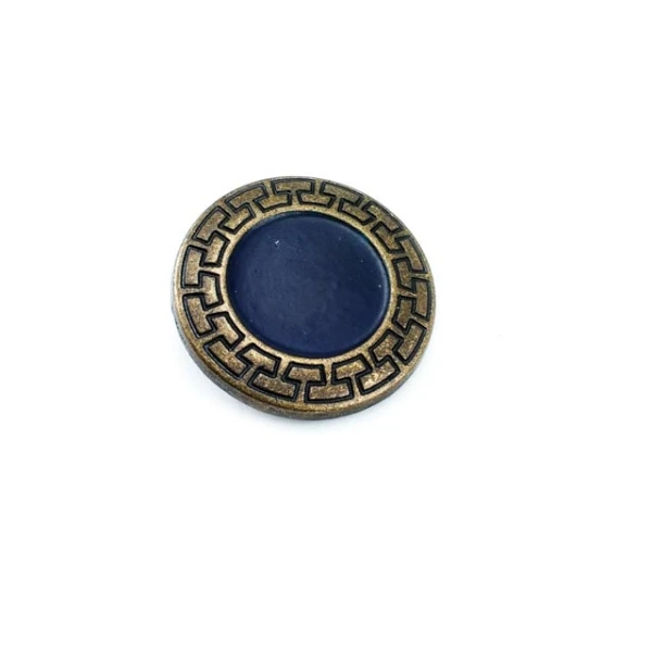 27 mm Enamel / Colored Shank Button front and detail view