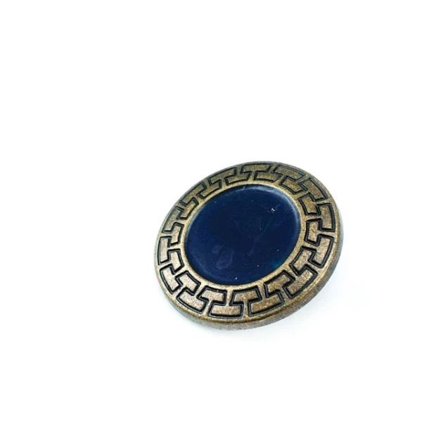 27 mm Enamel / Colored Shank Button front and detail view