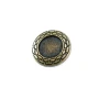 27 mm Enamel / Colored Shank Button front and detail view