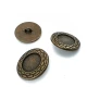27 mm Enamel / Colored Shank Button front and detail view